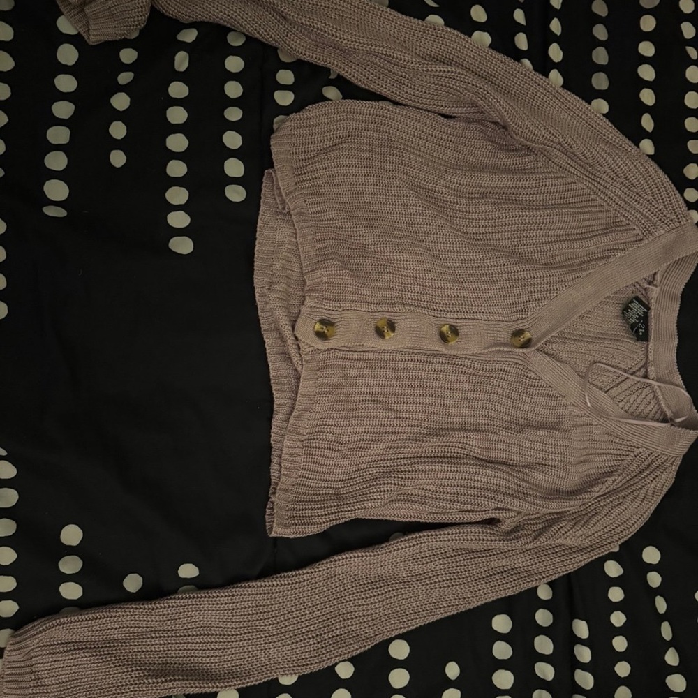 Rue21 Mauve Button-Up Cardigan